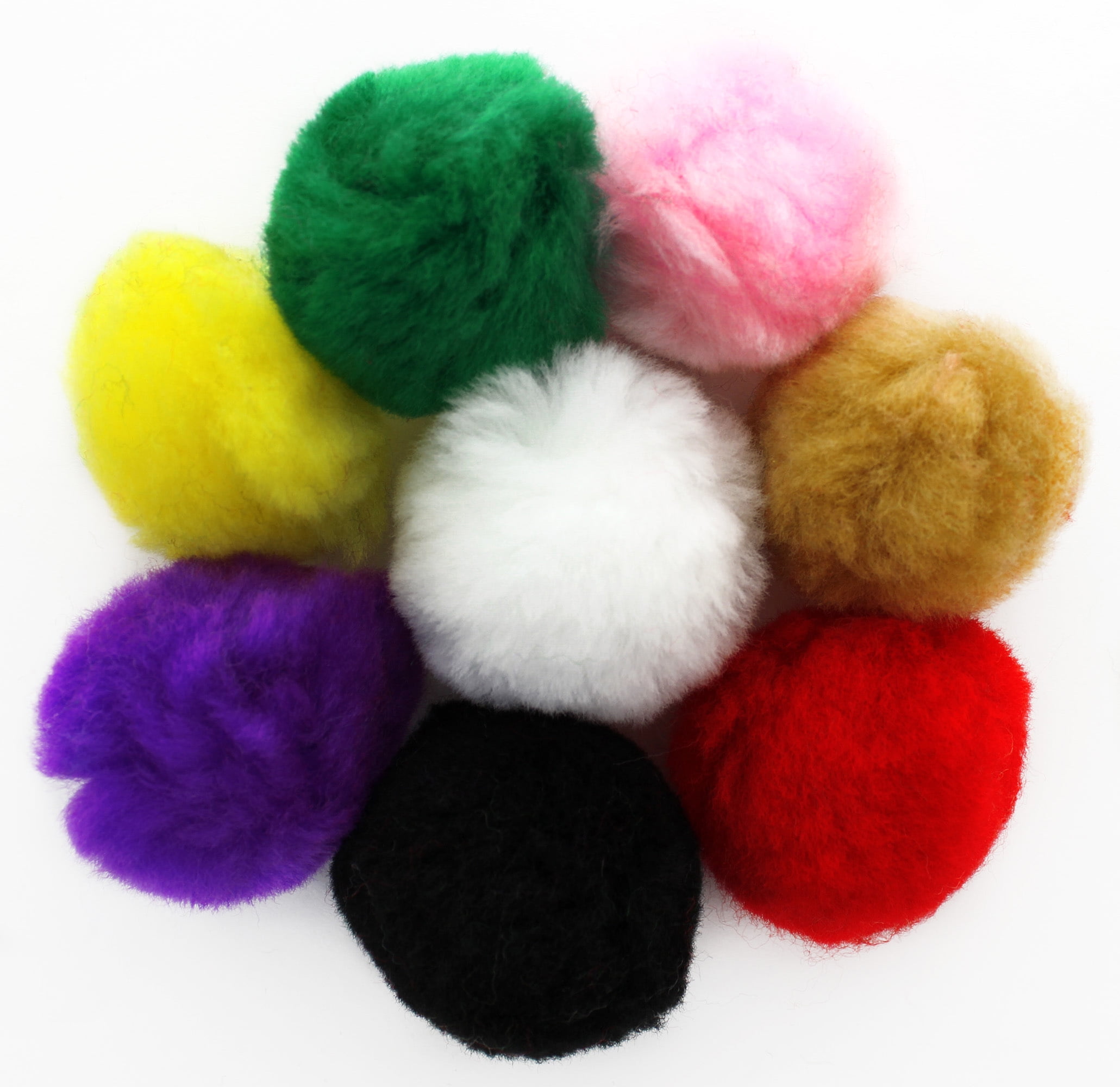 Essentials by Leisure Arts 3 in. Pom Poms - Red 4 Pc.