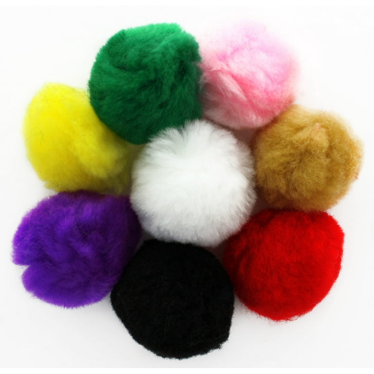 Praisebank Multi-Colored Pom Poms, 2000pcs, 1cm, Pom Poms for Arts and Crafts, Pom Pom Balls in jar,Pom Poms for Crafts.