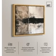 thumbnail image 2 of Muddy Veil I Canvas Neutral Abstracts by Art Remedy, Gold Frame, 30" x 30", 2 of 7