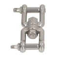 thumbnail image 2 of Anchor Chain, 304 Stainless Steel Double Jaw Shackle Rustproof Universal Jaw Anchor Connector For Hardware Lifting Connection, 2 of 8