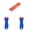 M*2, variant on Torch 2Pcs Plastic Razor Blade Scraper, 1.6x3.9 inch Plastic Scraper Tool with 100 Plastic Blades, for Stickers, Decals, Labels, Paint, Glass, Car and Windows, Blue