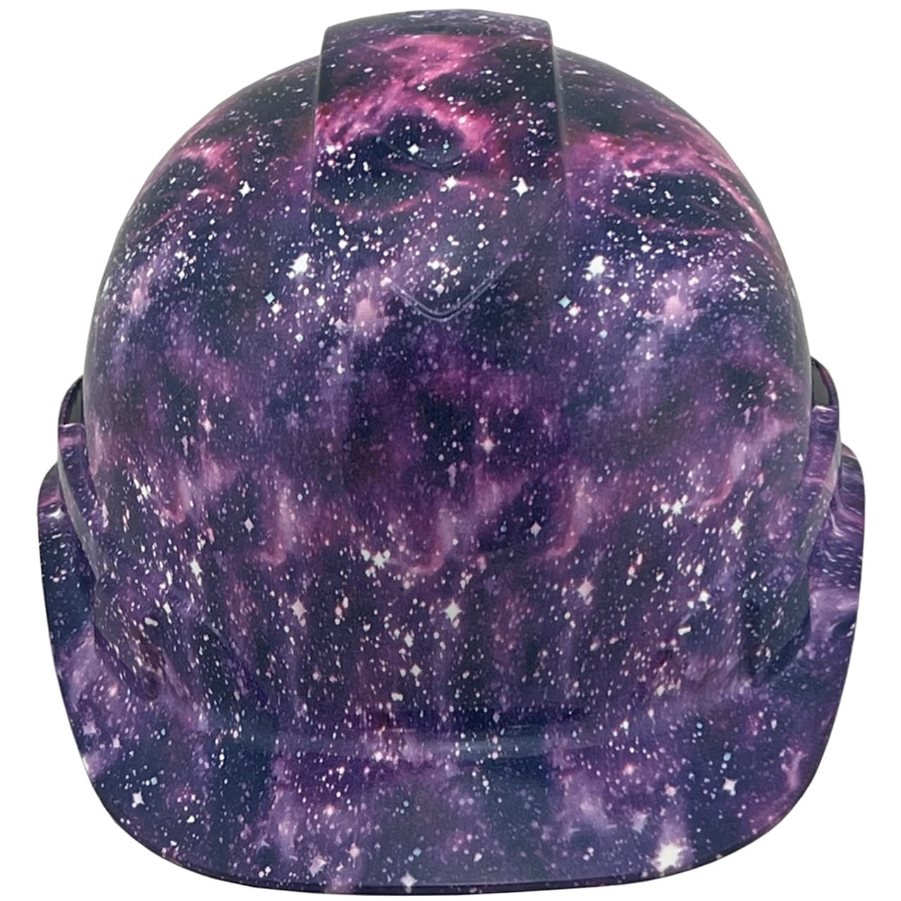 Galaxy Design Hydro Dipped Hard Hats Cap Style Design with 4 Pt Suspension