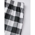 thumbnail image 6 of Christmas Family Matching Pajamas Set Long Sleeve Plaid Tops and Pants Set, 6 of 10