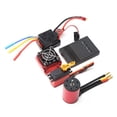 thumbnail image 3 of Esc Motor sin escobillas de 3100KV, Motor resistente al agua 3650 con 60A sin escobillas ESC 25kg, tarjeta de programación de disipador térmico Servo Digital para coche de control remoto 1/8 1/10 Eccomum Esc, 3 of 7