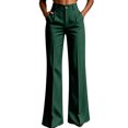 thumbnail image 2 of Women's Striped Cargo Trousers Baeitkot Women's Striped Cargo Trousers with Pockets Green M, 2 of 7