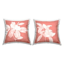 Stupell Industries Pink Contemporary Blooms Decorative Printed Throw Pillow, 18 x 18