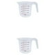 thumbnail image 1 of Kearding Measuring Jug Convenient V-shaped Nozzle Tools Anti-skidding Design Glass Graduated Ergonomic Kitchen Handle Baking Type5 NO5, 1 of 6