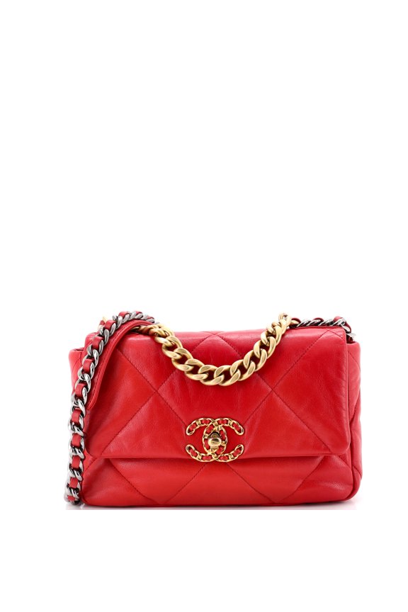 Pre-Owned 19 Flap Bag Quilted Leather Medium By Rebag
