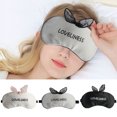thumbnail image 2 of Bangcool Sleeping Mask Creative Letter Eye Mask Eye Shade with Ice Pack for Home Travel, 2 of 9