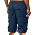 thumbnail image 6 of GXIPO Cargo Shorts for Men Big and Tall, Elastic Waist Casual Shorts, Stretch Work Hiking Pants with Zipper Pockets Navy 2XL, 6 of 6