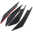 thumbnail image 2 of 4Pc Car Bumper Lip Spoiler Wing Splitter Side Kit Trim Canards Diffuser Chin Fin, 2 of 4