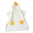 thumbnail image 3 of Albornoz con capucha para bebé, accesorios envolventes para bebé, lavado a máquina, suave y cómodo, transpirable, toalla absorbente encantadora, capa , Blanco Talla L Hugo Toallas Con Capucha, 3 of 10
