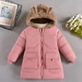 thumbnail image 2 of Darzheoy Girl Winter Coats Heavyweight Hooded Puffer Jacket Kid Parka Fleece Snow Outwear, 2 of 3