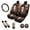 American Flag Horse, variant on Uorisanigo American Flag Sunflower 10 Pieces Auto Accessories Set with Comfortable Car Seat Covers and Steering Wheel Cover Car Seat Belt Cover Auto Water Cup Pad Suitable for Cars SUVs
