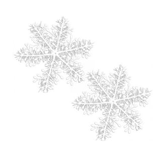 100pc Gold Silver Cloth Christmas Snowflake Confetti Christmas