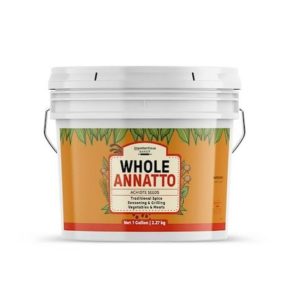 Unpretentious Whole Annatto Seeds, 1 Gallon, Seasoning, Grilling Spice & Rub, Cooking