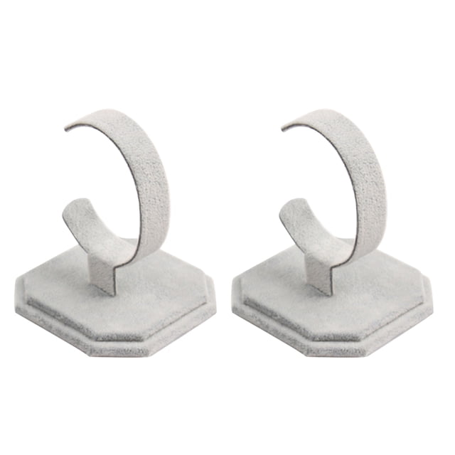 2x Watch Rack Brazalete Organizador De Almacenamiento Soporte De Joyería Suministros Sunnimix Estante de exhibición de la pulsera