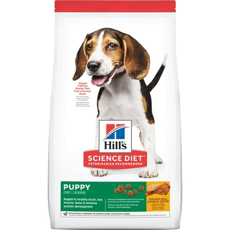 Hill's Science Diet Puppy Chicken Meal & Barley Recipe Dry Dog Food, 30 lb