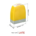 thumbnail image 2 of Uxcell Notice Stamp Self Inking, Office Stamps Message Stamp Business Stamp Style 1 ["Late"], 2 of 6