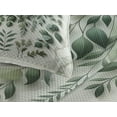 thumbnail image 3 of Ambesonne Eucalyptus Leaves Quilted Coverlet 3 Pcs, Weeping Wreath, Queen Size, Ivory and Laurel Green, 3 of 4