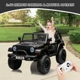 thumbnail image 1 of GloryStar 24V 2-Seater Electric Ride On Truck with Remote Control, 2WD/4WD Switchable, 4-Wheeler Vehicle for Toddlers with Storage Trunk, Spring Suspension, LED Lights & Music, 1 of 7