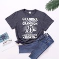 thumbnail image 3 of Blmnix Gray Summer Tops for Women Trendy Short Sleeve Loose Grandma Graphic Crew Neck T-Shirts Casual Blouses, 3 of 8