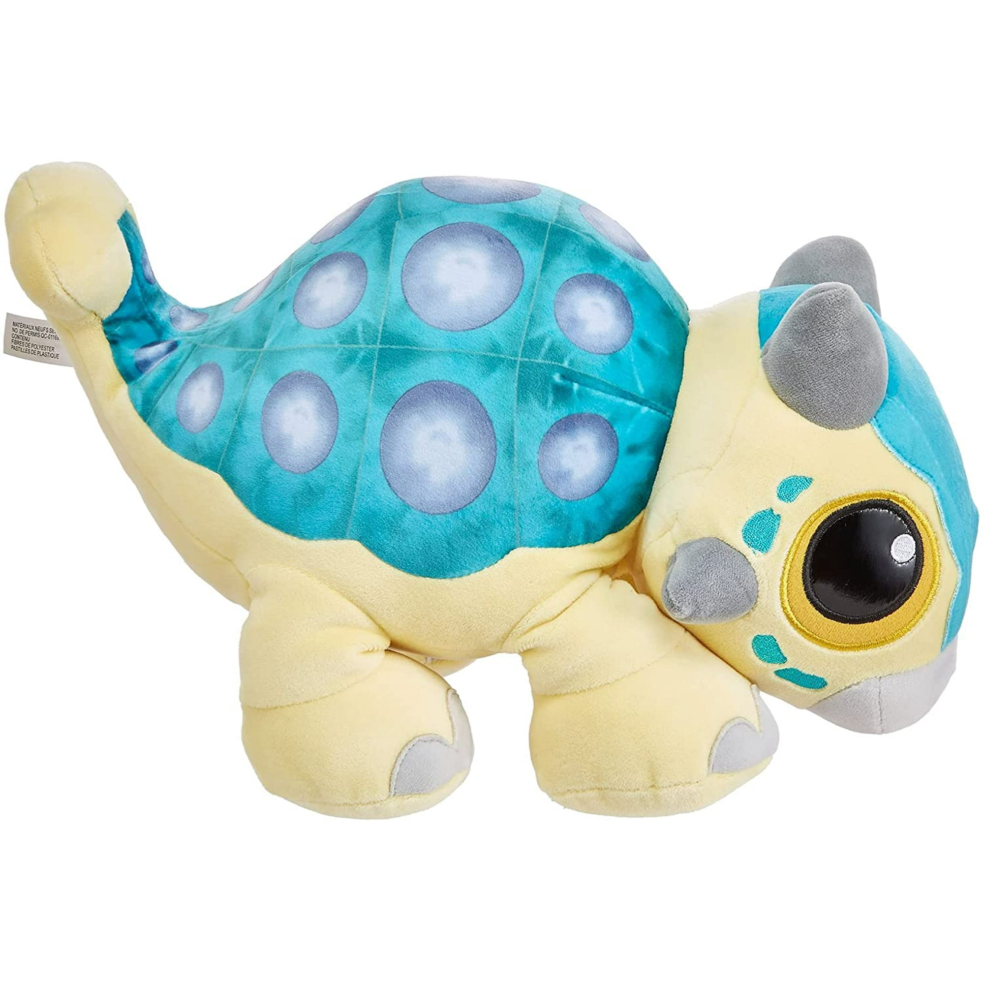 Jurassic World Feature Plush Ankylosaurus Bumpy Baby Dinosaur Toy with Roar Sound & Floppy Legs; Camp Cretaceous Soft Doll Play or Nap Buddy, Gift for Kids Ages 3 Years & Older