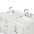 thumbnail image 4 of Ariel S061dwqrvo Magnolia 60" Free Standing Double Basin Vanity Set - Grey / Pure White, 4 of 7