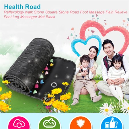 Qiilu Reflexology Stone Foot Accupoints Masssae Mat Pain Relief Feet Walk Massager Health Care