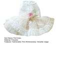 thumbnail image 7 of Guiexla Pet Dress Breathable Comfortable Dog Princess Dress with 3D Flower Decoration And Mesh Splicing Pet Supplies, 7 of 7