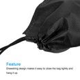 thumbnail image 4 of Uxcell 27x20cm Fiber Cloth Single Drawstring Storage Bag, Black 6 Pack, 4 of 5