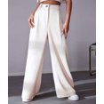 thumbnail image 5 of Women'S Dressy Trousers Solid Color Straight Leg Suit Pants White Color L, 5 of 9