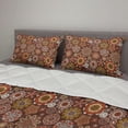 thumbnail image 2 of Mandala Comforter & Sham Bedding Set, Old Fashioned Floral Motifs with Art Design Eastern Ornaments, 3 pcs Duvet Set Microfiber Filling Quilt, 5 Sizes, Multicolor, by Ambesonne, 2 of 4
