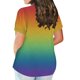 thumbnail image 2 of Gibobby Camiseta de manga corta para mujer Tops talla grande para mujer, túnica con estampado Floral verano, Tops primavera, camisas manga corta con cuello re(Naranja,XL), 2 of 4