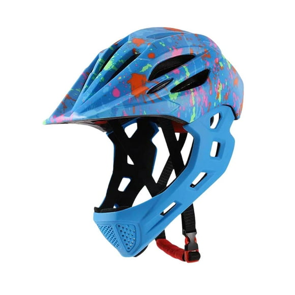 Lijie Bike Helmet for Kids Helmet Portable Full Face Helmet Cycling Helmet for Blue