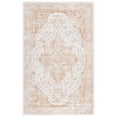 thumbnail image 2 of SAFAVIEH Arizona Bradford Oriental Machine Washable Area Rug, Beige/Gold, 5' x 8', 2 of 13