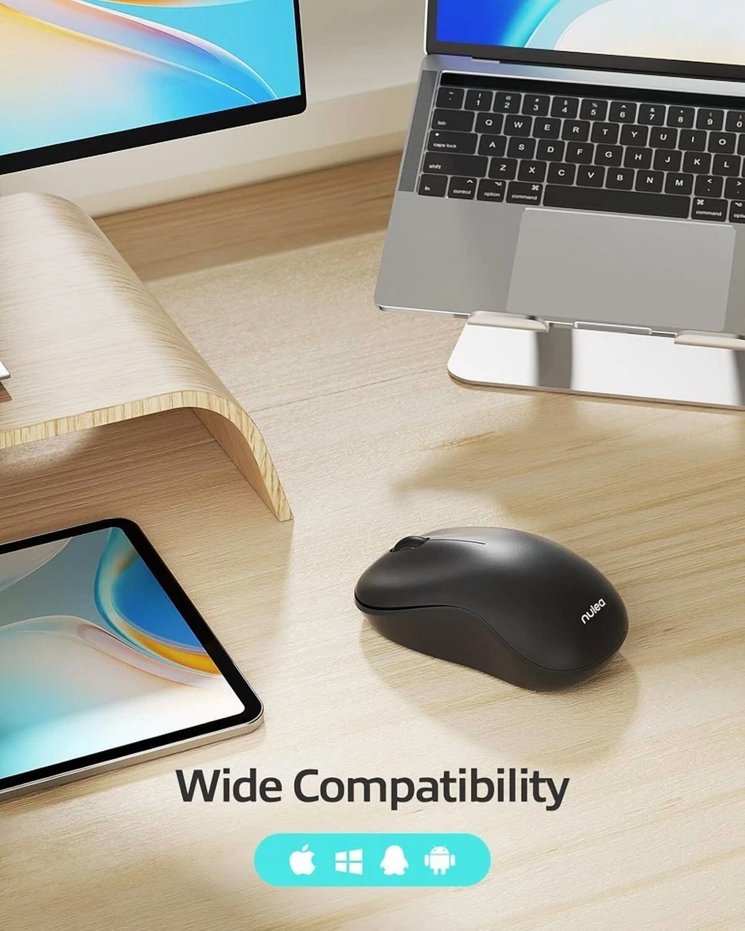 CRESTIN- Wireless Bluetooth Mouse, Dual Mode Connectivity (Bluetooth 5.0 & 2.4G Usb)