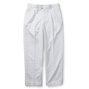 Men's Cuffed Pleat-Front Linen-Blend Pants