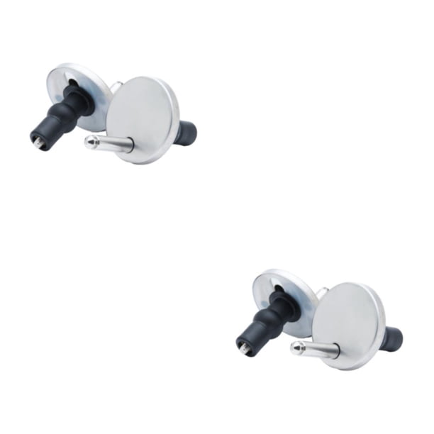 Toystoory Asiento de inodoro familiar de 2 piezas Conveniente y práctico para todos Asiento de inodoro Cierre Accesorios de asiento de inodoro plata diámetro45mm,1 2Conjunto