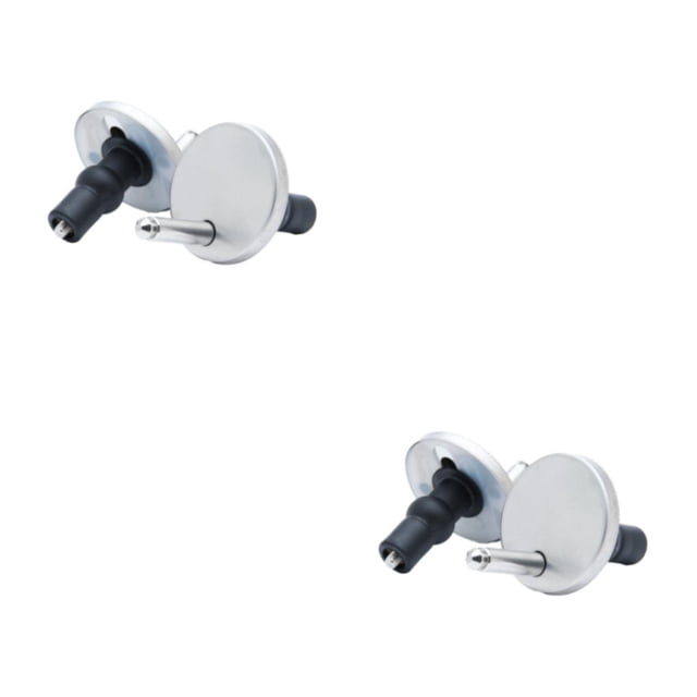 Matsuzay Bisagras de asiento de inodoro de fácil reemplazo de 2 piezas Instalación sin complicaciones Asiento de inodoro Cierre Accesorios de plata diámetro45mm,1 2Conjunto