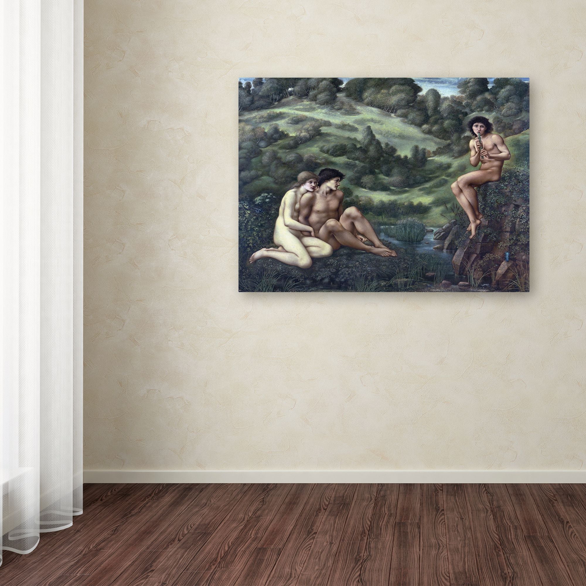 Edward Burne-Jones 'The Garden Of Pan 2' Canvas Art