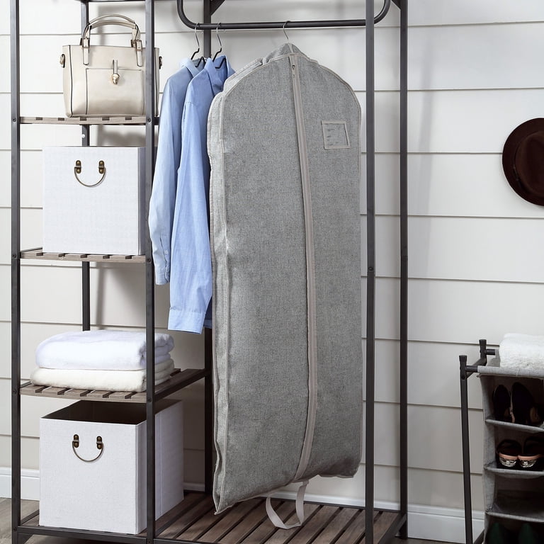 Better Homes & Gardens Hanging Garment Bag, 54" Gray photo 6