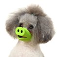 thumbnail image 5 of Walbest Pig Mouth Shape Dog Mouth Covers Anti Bite Anti-Called Muzzle Pet Masks Silicone Material (Green, Medium), 5 of 6