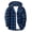 Navy, variant on Gealkoca Men's Long Sleeve Hooded Plaid Button Down Shirt, Casual Flannel Shacket with Front Pocket, Relaxed Fit Hoodie Top for Fall and Spring