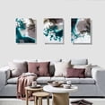 thumbnail image 5 of 3 Pieces Canvas Wall Art Wall Decor for Bedroom Gray Blue And White Cloud Abstract Wall Art for Living Room Painting Pictures Modern Home Decor Print Poster Hanging Artwork (12X16), 5 of 5
