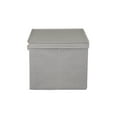thumbnail image 4 of Household Essentials Wide KD Storage Box With Lid Box, 18.5”x15”x12”, Sides With Cardboard Reinforcement for Added Sturdiness, Ideal Closet Storage Solution, Includes Handle for Easy Access, Silver, 4 of 8