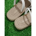 thumbnail image 5 of Women Bow Decor Flat Sandals  Vacation Polyester Two-way Wear Sandals, 5 of 7