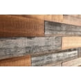 thumbnail image 3 of Smart Paneling 11337 0.25 x 5 x 24 in. 3D Mixed Wood Reclaimed Diy Installation Wall Planks, Case of 12, 3 of 8