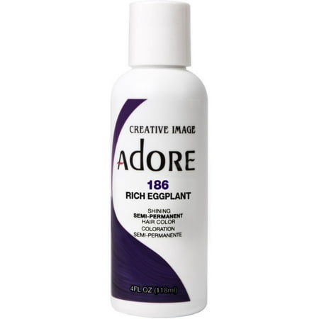 2 Pack Creative Images Systems Adore Semi Permanent Haircolor 186 Rich Eggplant 4 Oz