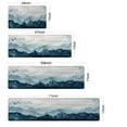 thumbnail image 6 of Kitchen Rug Blue Ink Painting Mountain Cloud and Mist You Need Help Non Slip PVC Leather Rubber Backing Cushioned Mat Runner Anti Fatigue Water Sauce proof, 6 of 10